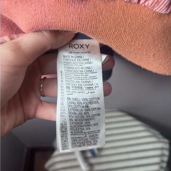 Roxy Good Old Days Colorblock Cotton Corduroy Bomber Jacket Size M - Picture 7 of 12